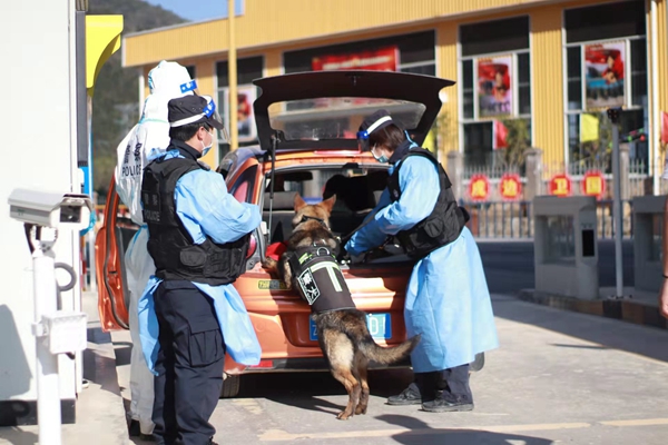 李燕萍她是单位首位训练警犬的女训导员